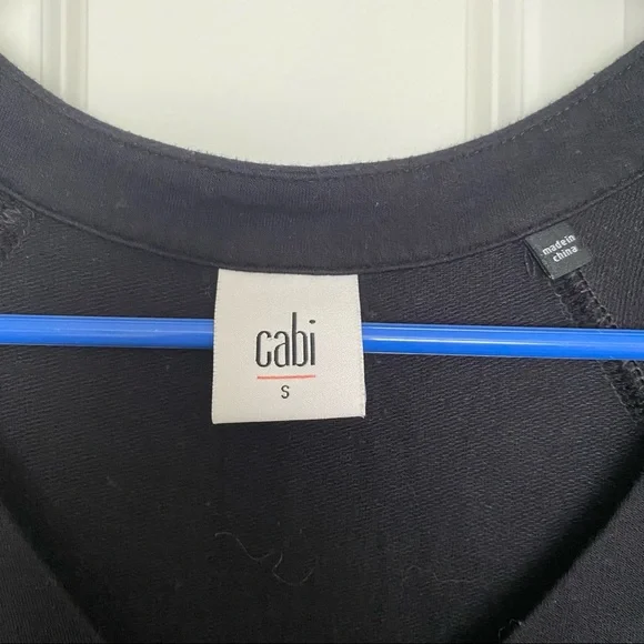 Cabi Black Gala Sweatshirt Style 3415 Size Small - Picture 4 of 8